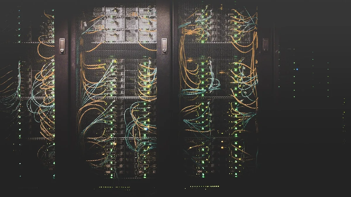 Complex server infrastructure and data storage arrays highlighting the compute crisis
